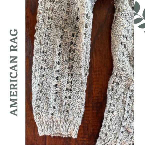 🛍️3/$40 AMERICAN RAG | Chunky Cowl Neck Long Sleeve Sweater | Size 2X | Grey - Picture 4 of 9